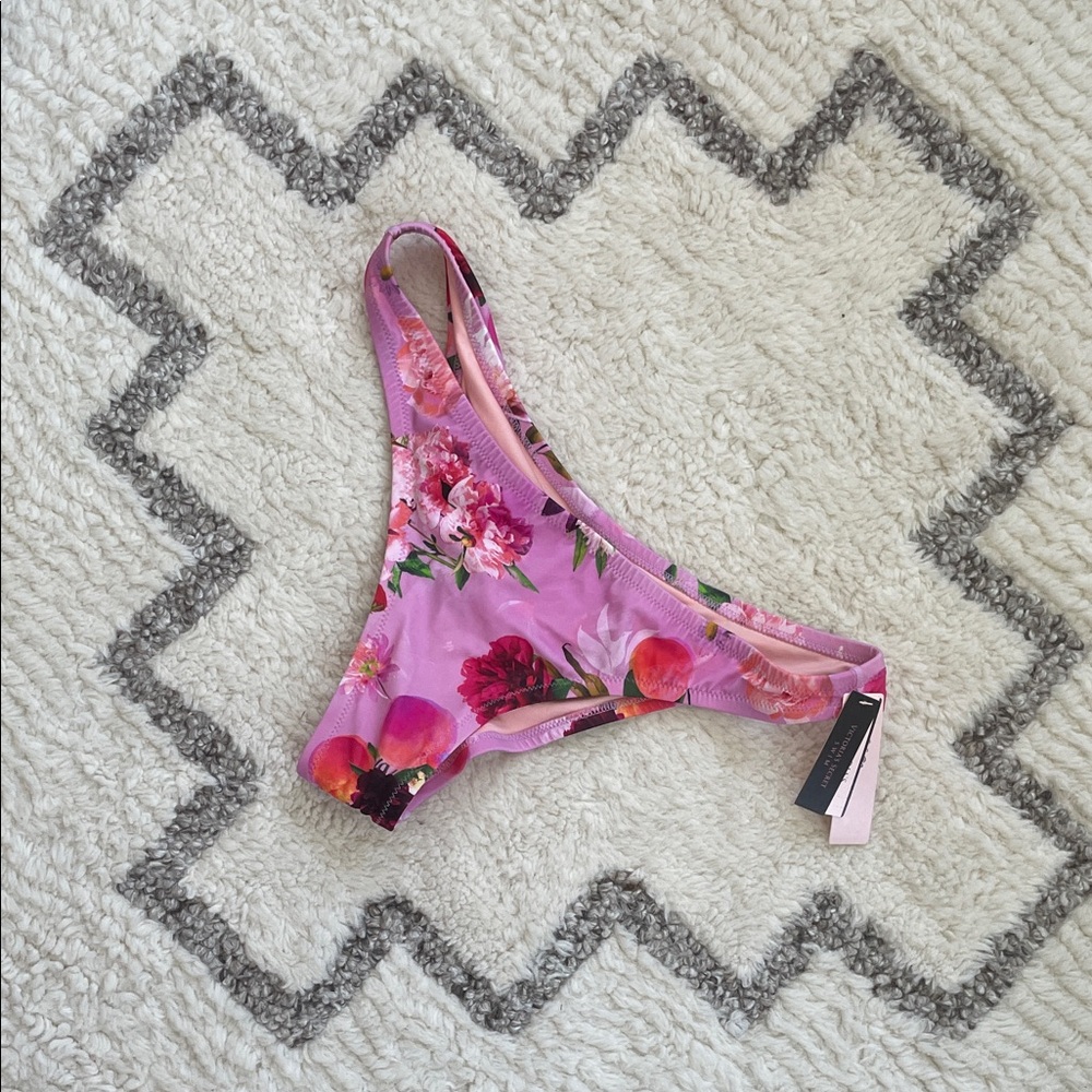 Women’s Pink Floral Bikini Bottom
